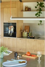 Sivé LED závesné svietidlo so stmievačom Interplay – Hübsch