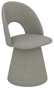 Sivé čalúnené jedálenské kreslo Kalo – Makamii