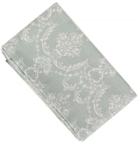 Bavlněný přehoz přes postel na dvoulůžko s povlaky na polštáře a prostěradlem Pure zelený