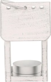 Lampáš vtáčia búdka s LED osvetlením biely LUC318