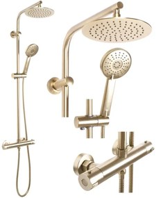 REA-P8413 - Sprchová súprava s termostatickou batériou BLISS v brúsenom zlate