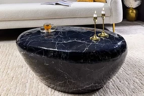 Dizajnový kovový konferenčný stolík Verde čierny 75cm