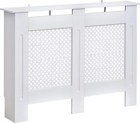 HOMCOM Kryt Radiátora, Nástenná Polička s Moderným Dizajnom MDF 111,5x19x82 cm | Aosom