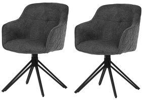 Sada jedálenských stoličiek s vratným mechanizmomHC-533 GREY2, 2 ks