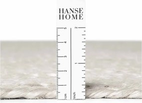 Biely obojstranný/ručne tkaný jutový okrúhly koberec ø 140 cm Braided – Hanse Home