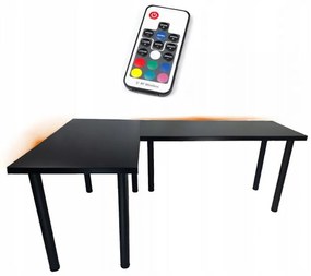 Písací Stôl Roh. Top Čierna 180x120x2,8 Model 1