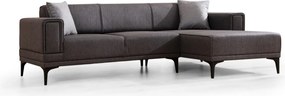 Rohová sedacia súprava Horizon 250 cm tmavosivá pravá