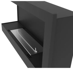 InFire - Rohový BIO krb 45x90 cm 3kW čierna