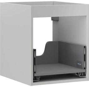 Mexen Box-A, závesná skrinka 40 cm, 1 zásuvka, sivá matná, 91AX0-0400-470-1-62