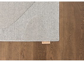 Svetlosivý vlnený koberec 133x190 cm Morphic Botanica – Agnella