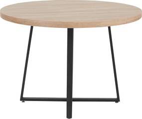 Okrúhly jedálenský stôl s doskou v dubovom dekore v prírodnej farbe ø 110 cm Anja – Støraa