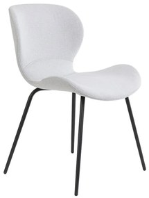 Svetlo sivá jedálenská stolička VIOLET - 57*51*78 cm