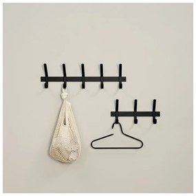 Čierny kovový nástenný vešiak Dexter – Spinder Design