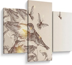 Obraz - Kolibríky (90x60 cm)