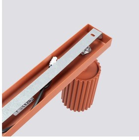 Bodové svietidlo v tehlovej farbe 6,5x117 cm Gleam – Sollux