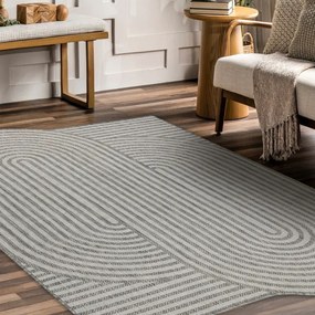 Koberec ORGANIC 2131 geometrický, krémový / sivý / naturálny