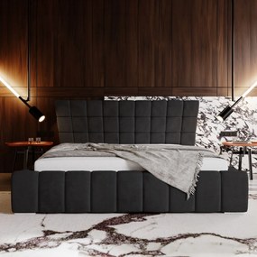 PROXIMA.store - Dizajnová čalúnená posteľ ALMA ROZMER: 160 x 200 cm, TYP ROŠTU: KOVOVÝ ROŠT