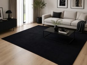 Protišmykový koberec PLUSH čierny