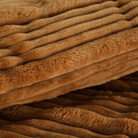 EUROFIRANY FLANELOVÁ DEKA NINA 150X200 CM MEDOVÁ