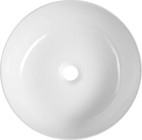Sapho Sapho, RONDEA keramické umývadlo na dosku priemer 41cm, biela, AR445