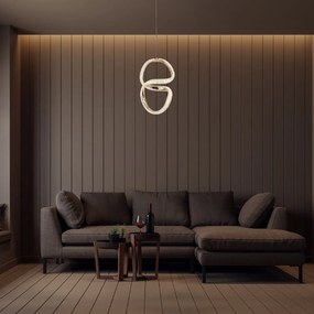 Toolight Toolight, LED závesné svietidlo 24W, 4000K, G077-3CPR, zlatá, OSW-08667