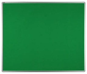 Textilná nástenka ekoTAB v hliníkovom ráme, 1200 x 900 mm, zelená
