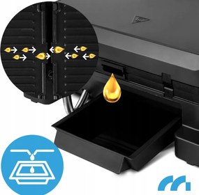 Elektrický kontaktný gril SM5000W-PRO s LED displejom – 2500 W