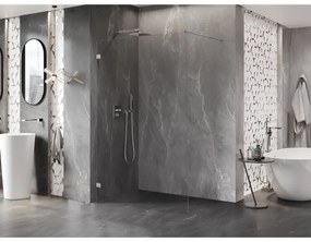 Mexen Lunar sprchová stena ľavá 120 x 200 cm, 8mm číre sklo, chrómová, 830-120-000-01-00-L