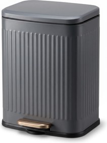Nášľapný odpadkový kôš 13 l, lakovaný, sivý