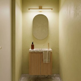Toolight Toolight, LED kúpeľňové nástenné svietidlo 60cm, 12W, 1500lm, SWE044-1W, zlatá lesklá, OSW-20144