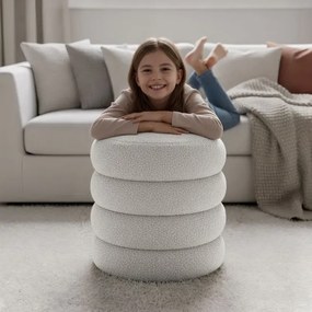 Taburetka SNUGGO MIST biela