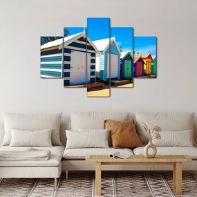 Obraz - Pláž Brighton, Melbourne, Austrália (150x105 cm)