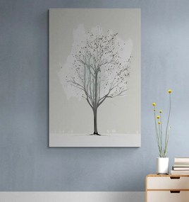 Obraz minimalistický strom v zime - 40x60