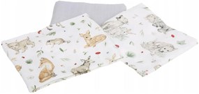 Detské mušelínové plienky BABYMAM PREMIUM 60x75 cm - sada 3 ks - Lesné zvieratká