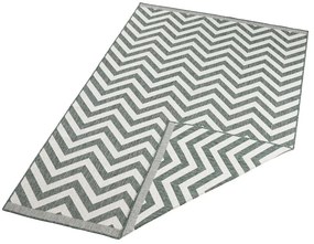 NORTHRUGS - Hanse Home koberce Kusový koberec Twin Supreme 103436 Green creme – na von aj na doma - 80x250 cm