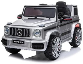 RAMIZ Elektrické autíčko Mercedes Benz G 63 AMG - lakované - strieborné