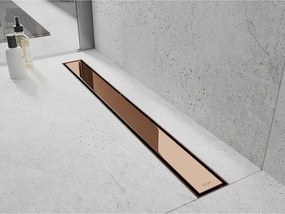 Mexen Flat 360° M13 sprchový žľab 2v1, 80 cm, ružové zlato, 1610080-40