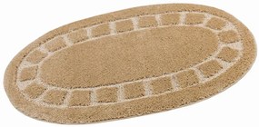 Kúpeľňový koberček Ocean béžový ovál