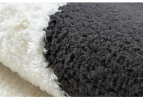 Moderný koberec MODE 8531 abstracțiune krémová / čierna Veľkosť: 80x150 cm