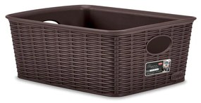 STEFANPLAST Úložný kôš Elegance M High, hnedý