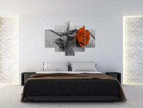 Obraz - Oranžová ruža (150x105 cm)