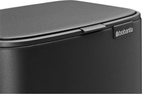 Tmavosivý pedálový oceľový odpadkový kôš 7 l Bo – Brabantia