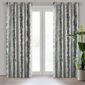 ZATEMŇOVACÍ ZÁVES NA KRÚŽKOCH MELODY 140X250 CM SIVÁ