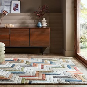 Flair Rugs, Kusový koberec Moda Russo Multi, 160x230, viacfarebná, chodba / predsieň