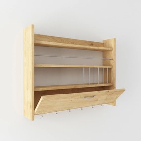 Kuchynská polica KNOTT 85 cm dub prírodný