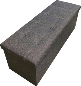 Taburetka, lavica s úložným priestorom, tmavosivá