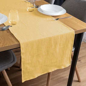 Biante Mušelínový behúň na stôl MSN-059 Svetlo žltooranžový 45x180 cm