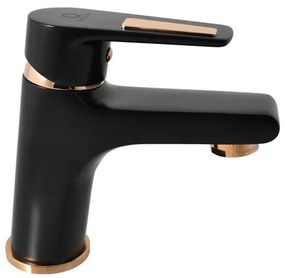 RAV SLEZÁK Colorado umývadlová batéria bez výpuste černá matná/zlato CO326.0CMATZ