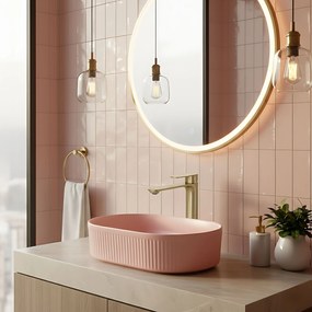 Rea Drop, vysoká umývadlová batéria h-287, zlatá matná, REA-B4637