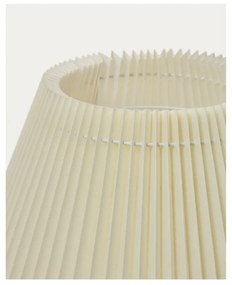 Stojacia lampa v prírodnej farbe s textilným tienidlom (výška 149 cm) Benicarlo – Kave Home